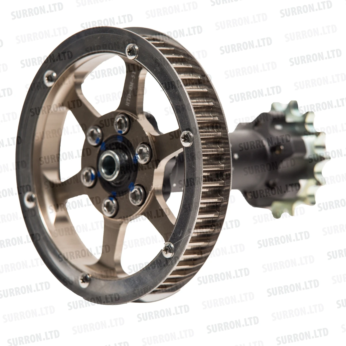 Главная передача привода ремня (центральный вал)