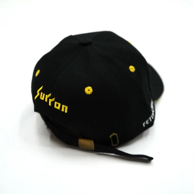 Кепка Surron, черная с желтой оконтовкой