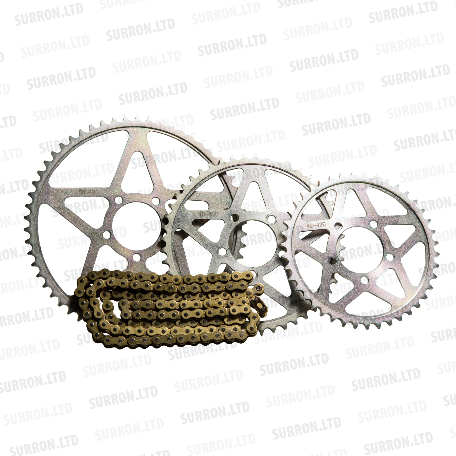 Звезда 42 зуба с цепью 42T